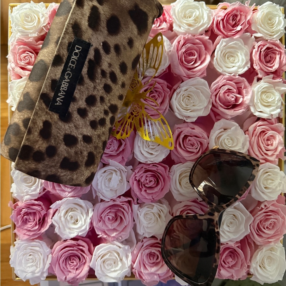 Dolce & Gabbana Animal Print Sunglasses Case